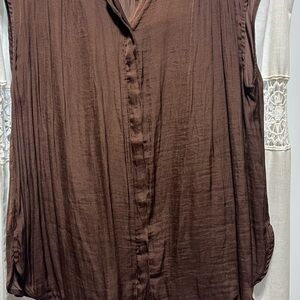 Rachel Zoe Chocolate Brown Blouse